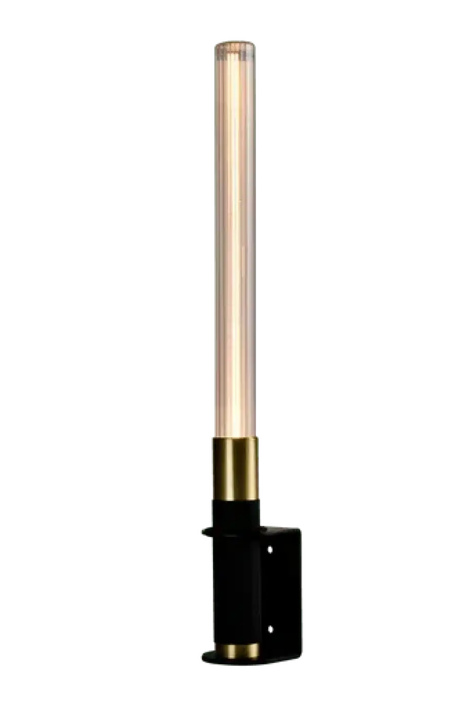 Lampe tube lumineux sans fil rechargeable, à poser ou au mur, jaune