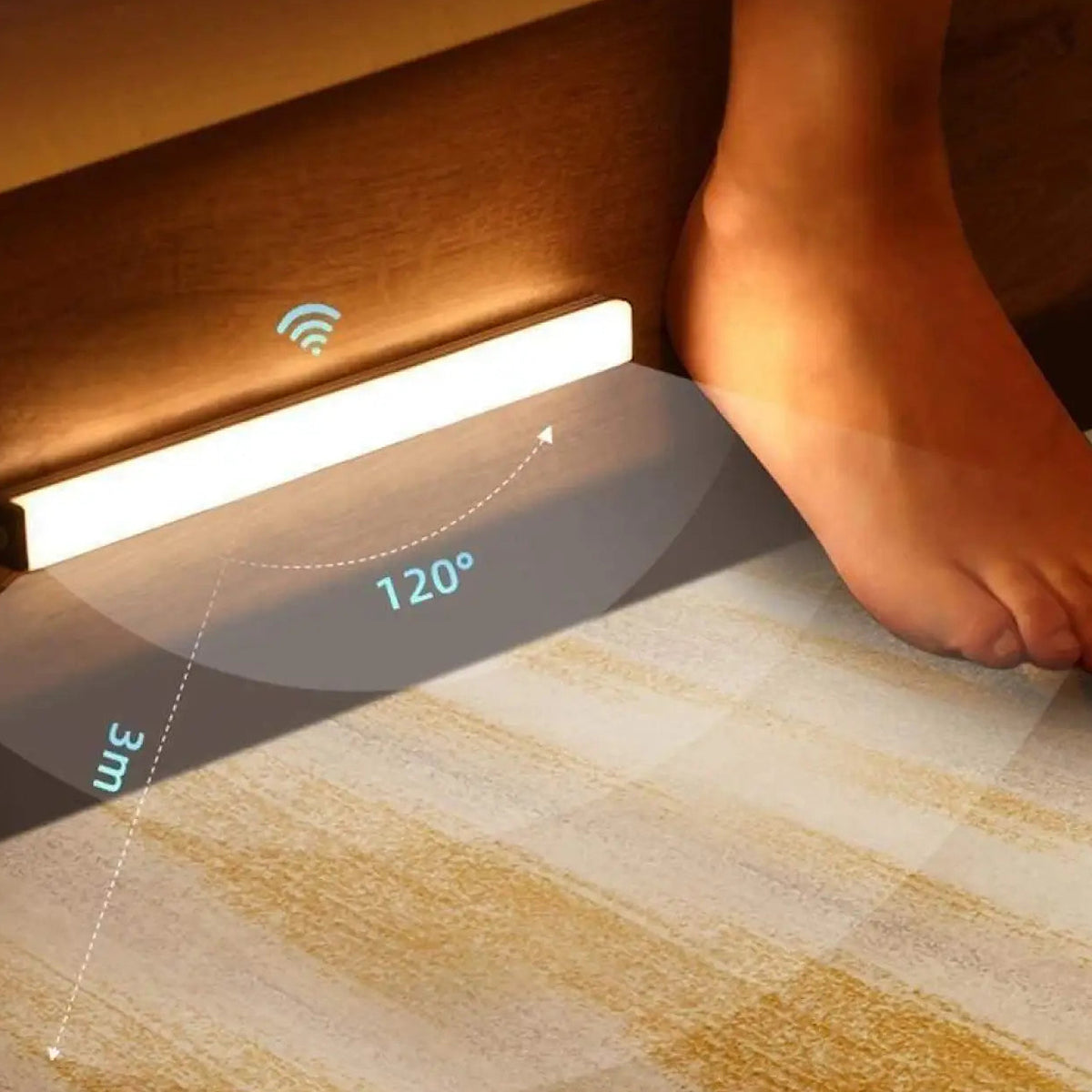 Lampe LED à détecteur de mouvement, tailles S, M et L