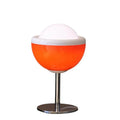 Lampe de table sphérique au design épuré, orange ou blanc, orange