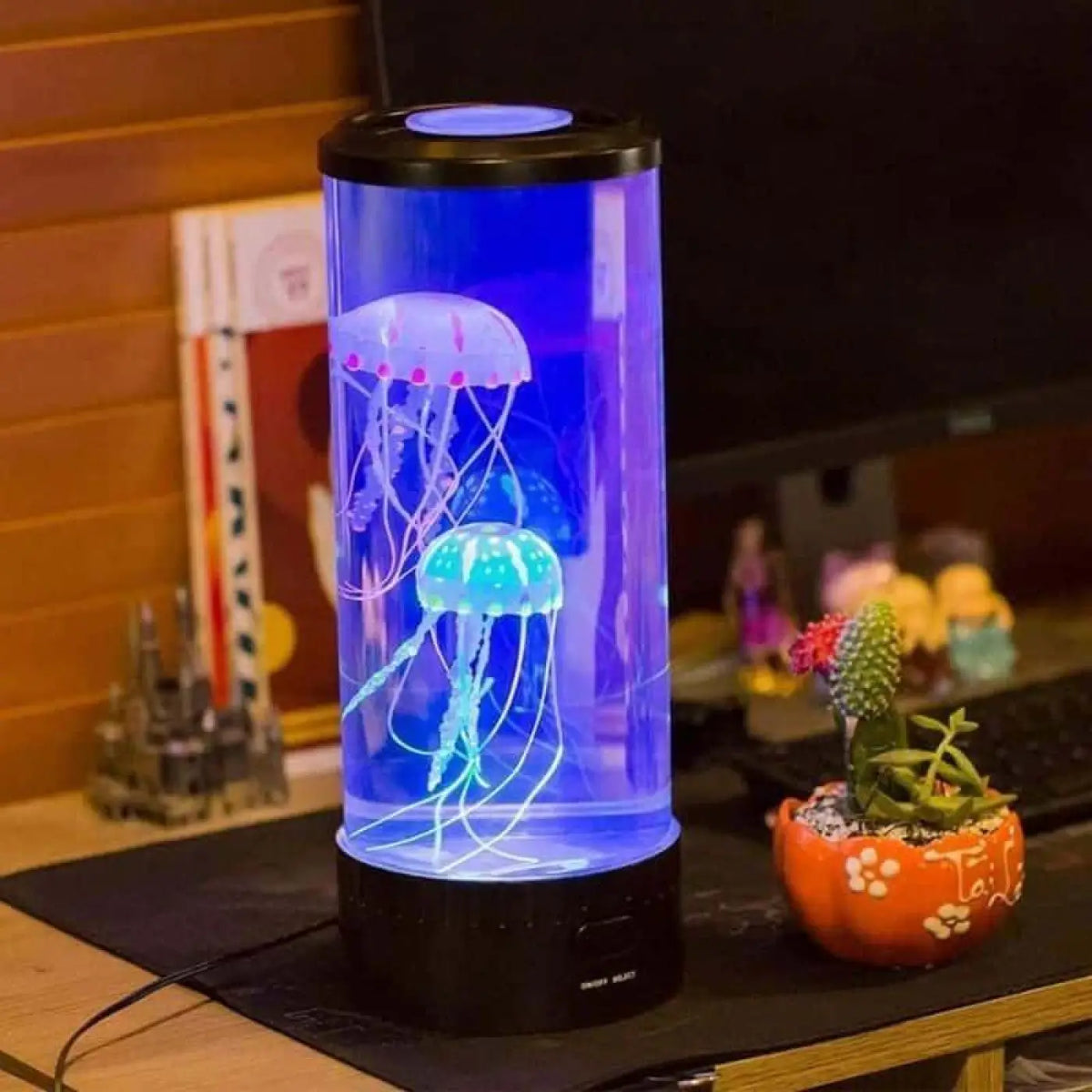 Lampe de chevet en forme de méduse, esprit marin