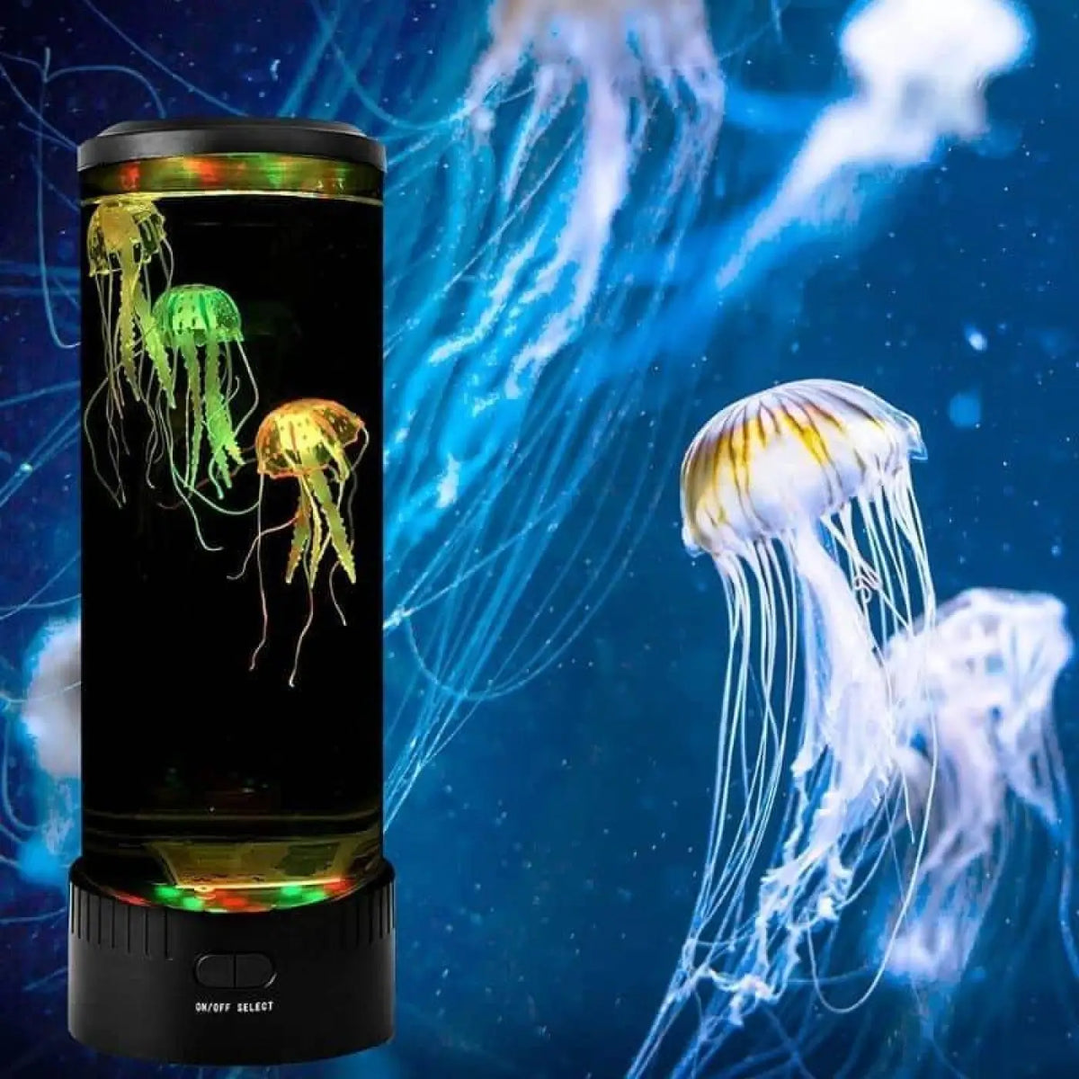 Lampe de chevet en forme de méduse, esprit marin