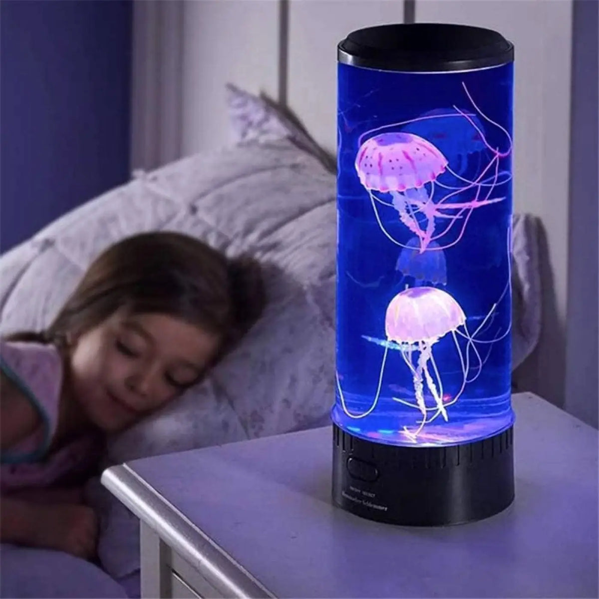 Lampe de chevet en forme de méduse, esprit marin