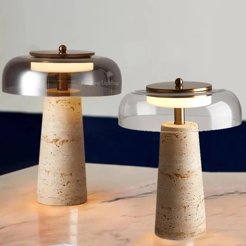 Lampe de chevet moderne, transparente ou argentée, 3 teintes