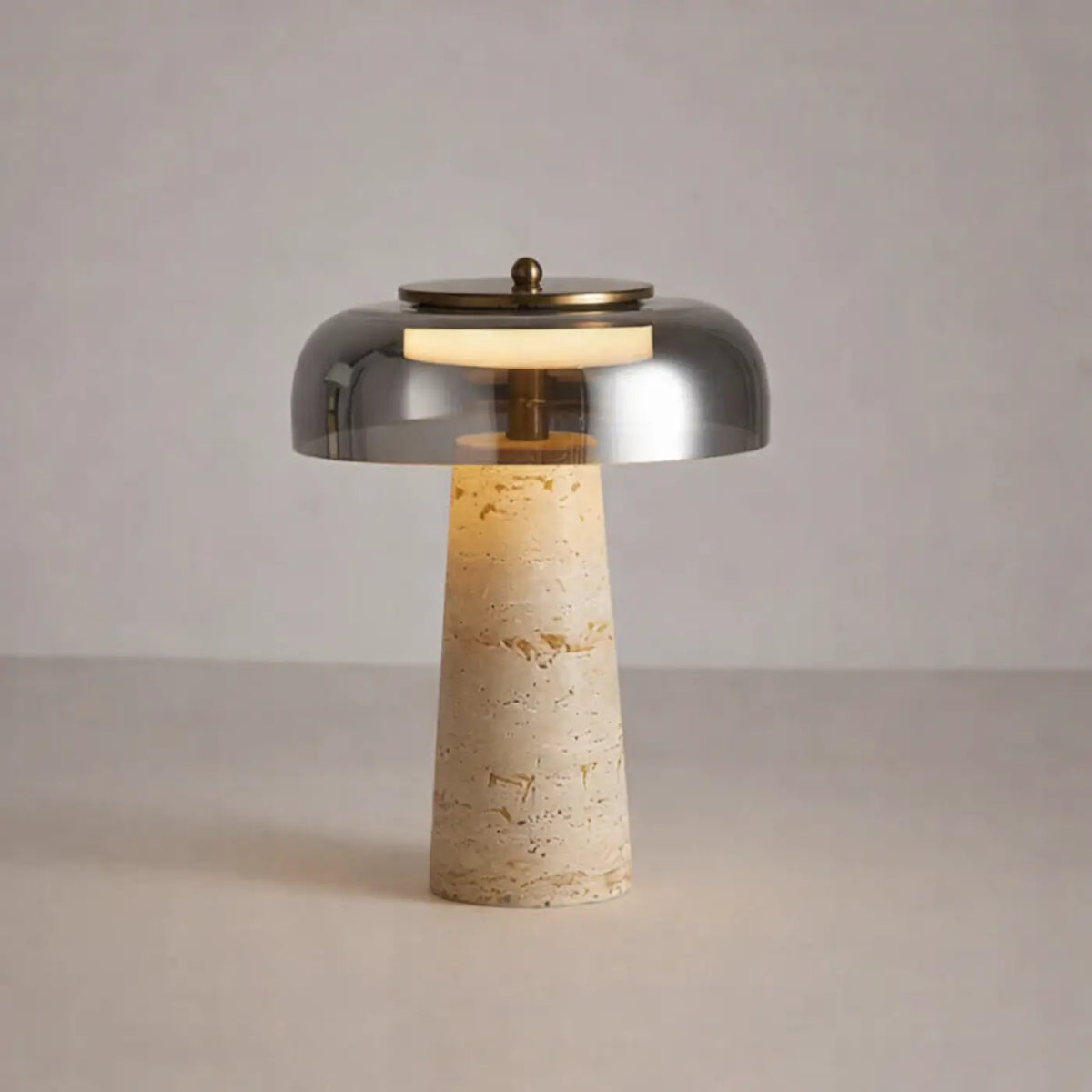 Lampe de chevet moderne, transparente ou argentée, 3 teintes, argenté métallique