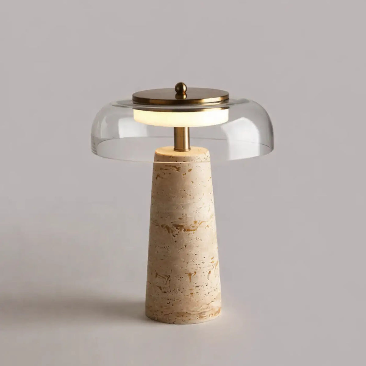 Lampe de chevet moderne, transparente ou argentée, 3 teintes, transparent