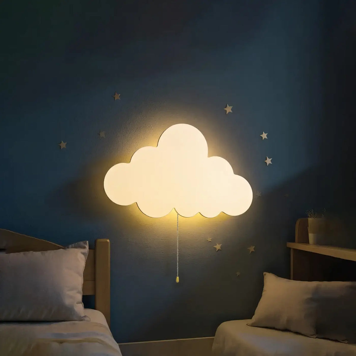 Veilleuse murale nuage pour enfant, lumière douce