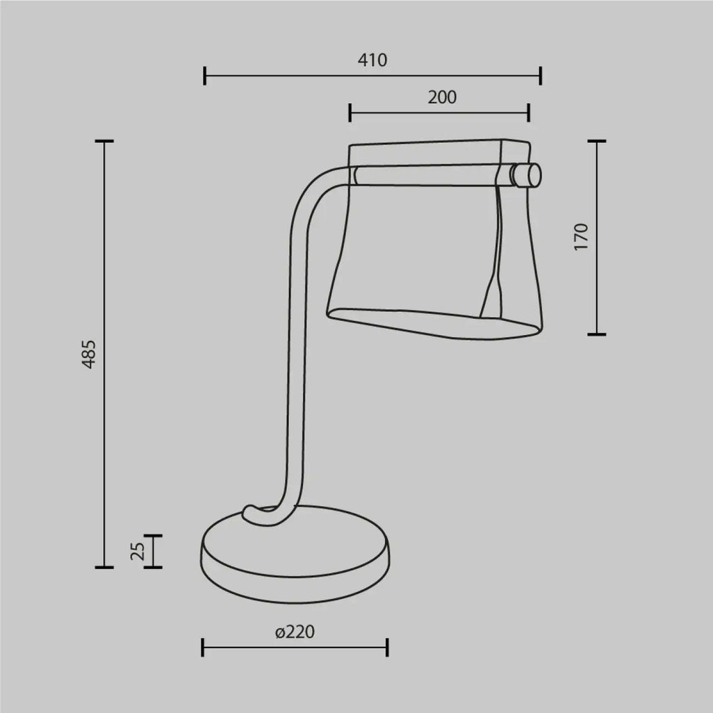 Lampe à poser LED base finition laiton et abat-jour en verre clair