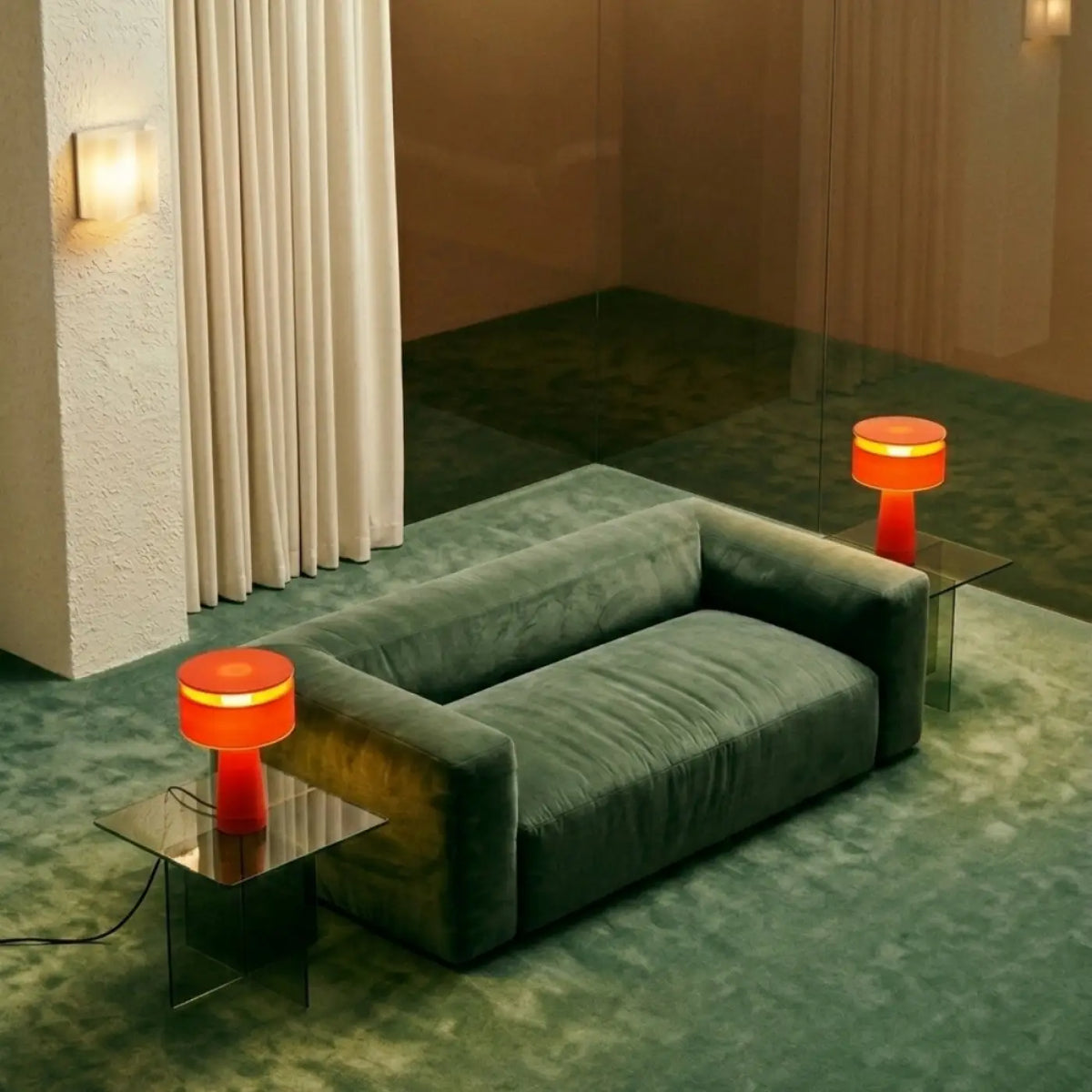 Lampe de chevet à couvercle pivotant qui dose la lumière, G9