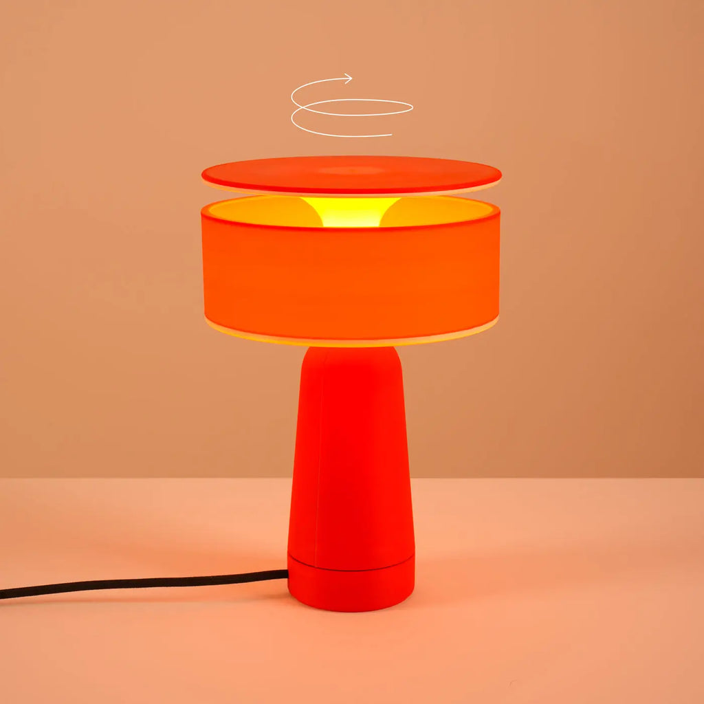 Lampe de chevet à couvercle pivotant qui dose la lumière, G9