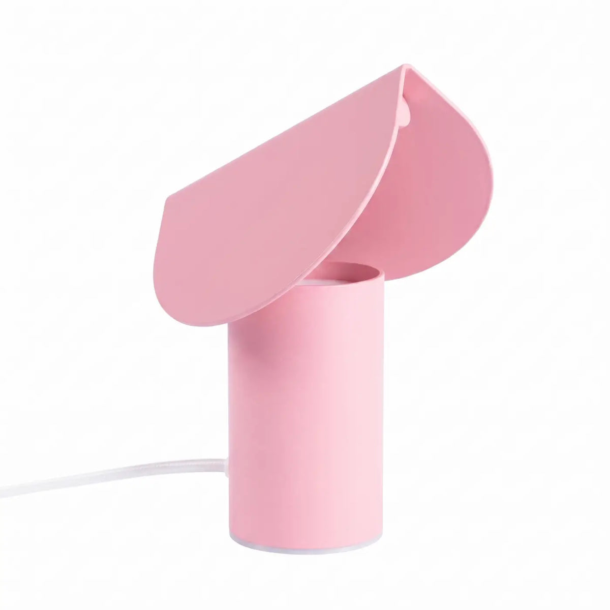 Petite lampe de chevet en aluminium au bord ondulé, LED 6 W, rose