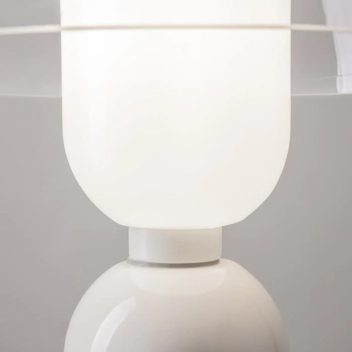 Lampe de chevet pied en céramique et abat-jour en tissu, 43 cm