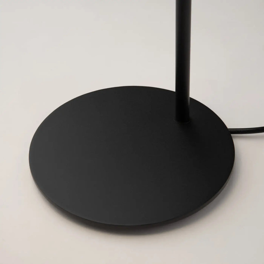 Lampe de chevet feuille d'acier noir, 43,5 cm, culot G9