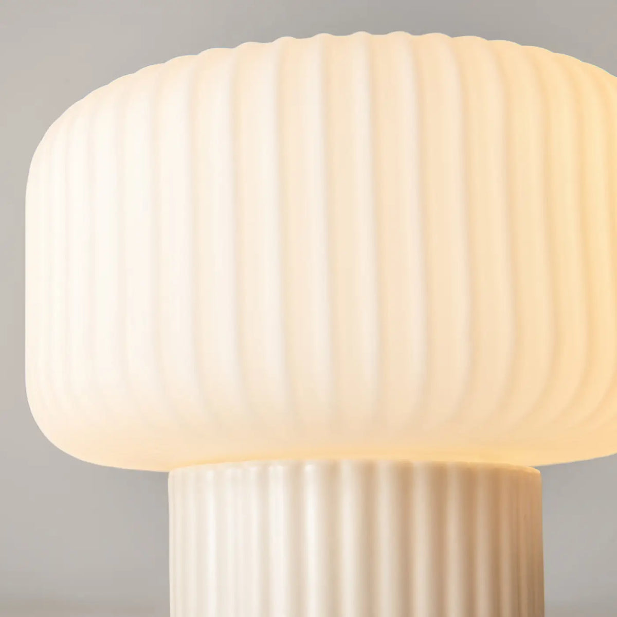 Lampe dôme en céramique blanche, 19 cm, culot G9