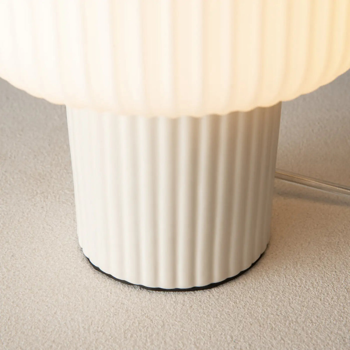 Lampe dôme en céramique blanche, 19 cm, culot G9