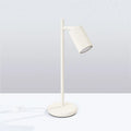 Lampe à poser à spot orientable en aluminium nervuré, 43 cm, beige