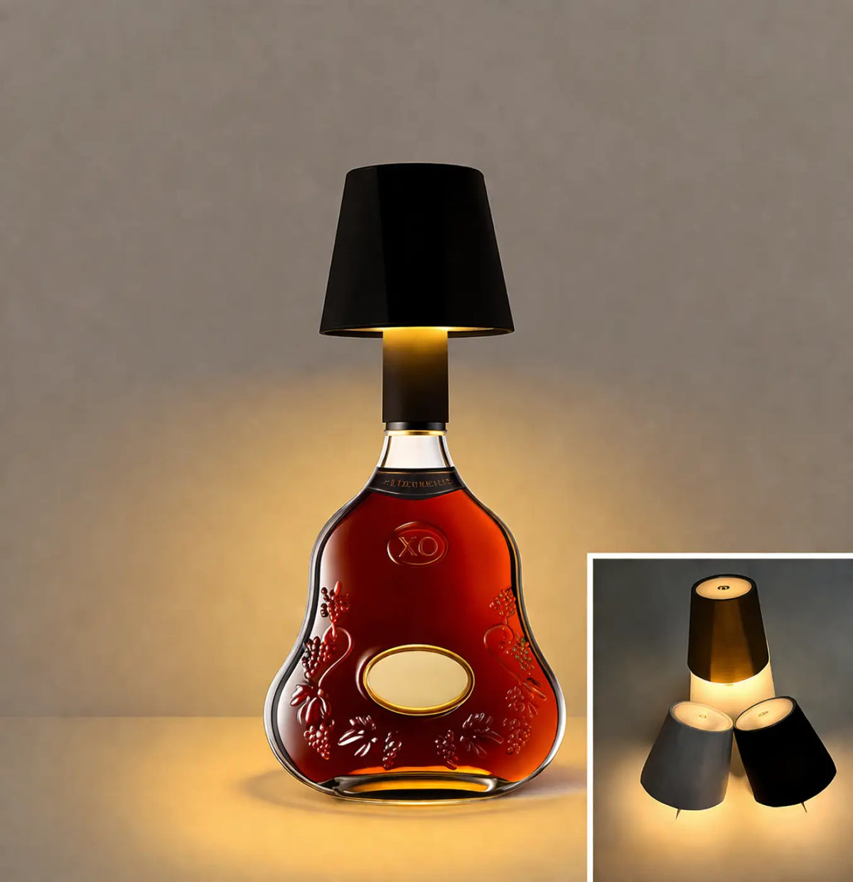 Lampe rétro chic avec abat-jour noir ou blanc