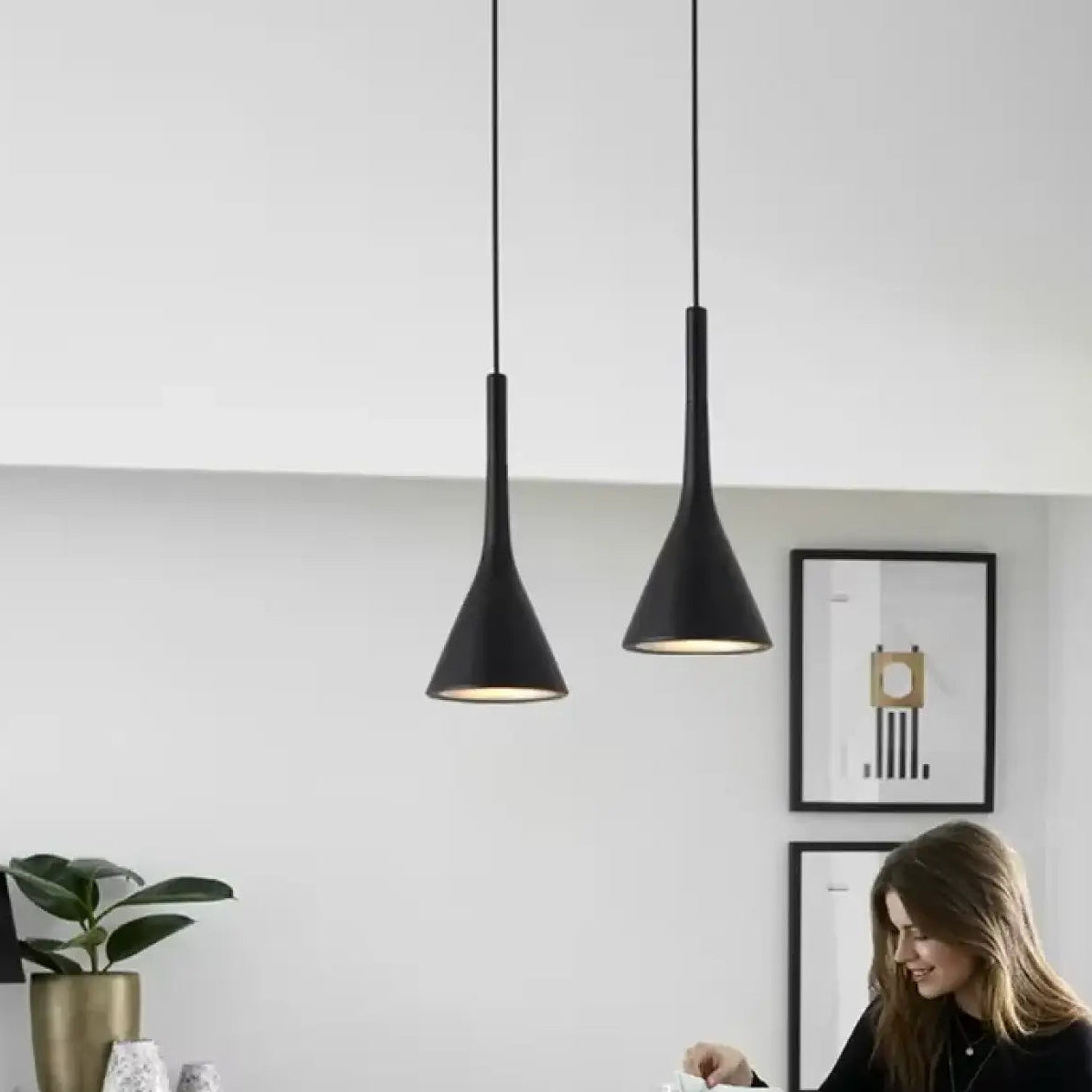 Lampe suspendue pour cuisine, huit coloris au choix
