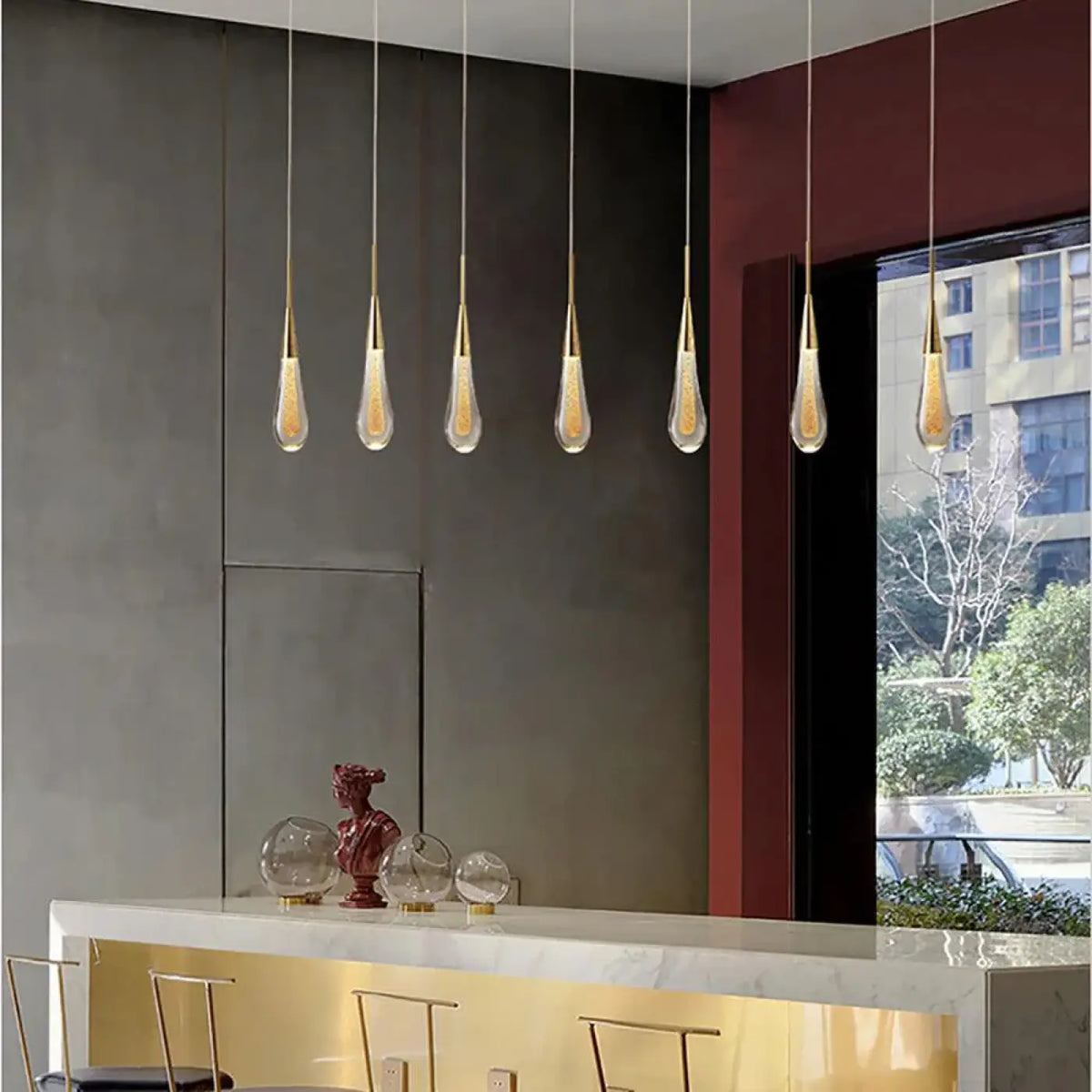 Suspension design aux lignes contemporaines
