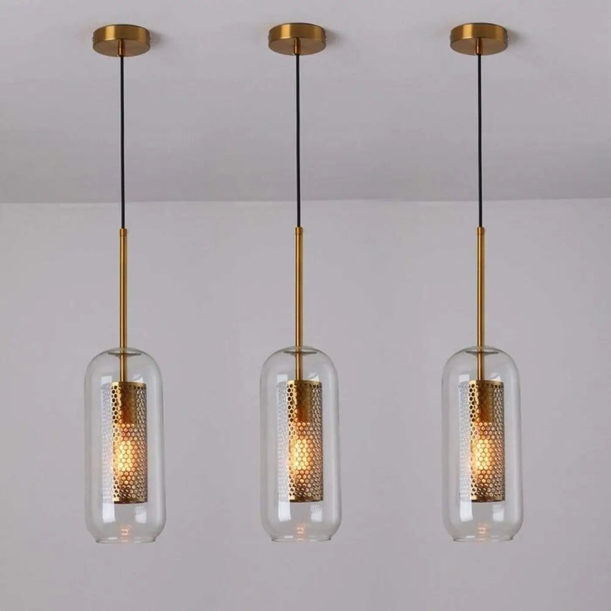 Lampe suspendue industrielle, modèle rond, long ou ovale