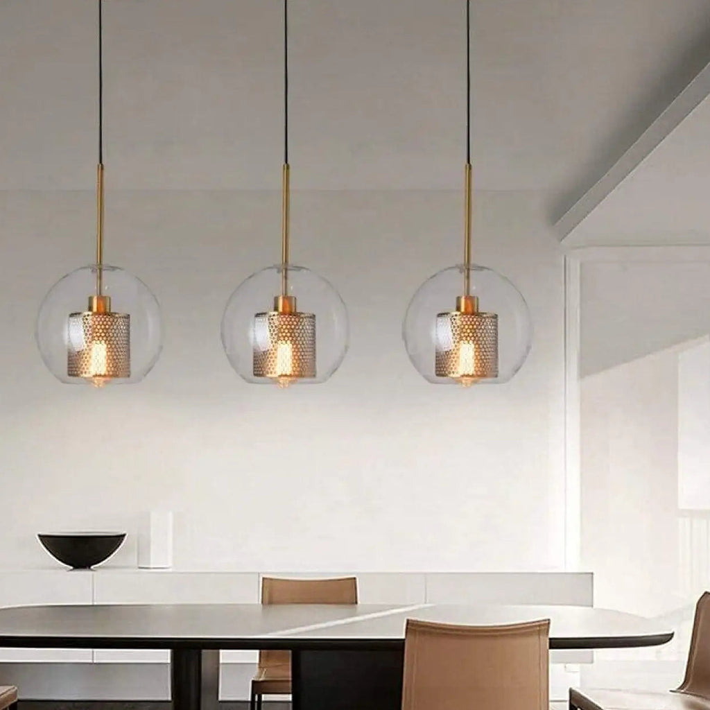 Lampe suspendue industrielle, modèle rond, long ou ovale