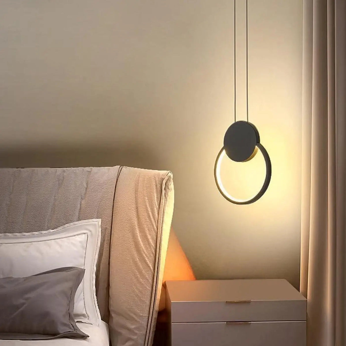 Lampe suspendue LED, forme ronde ou ovale