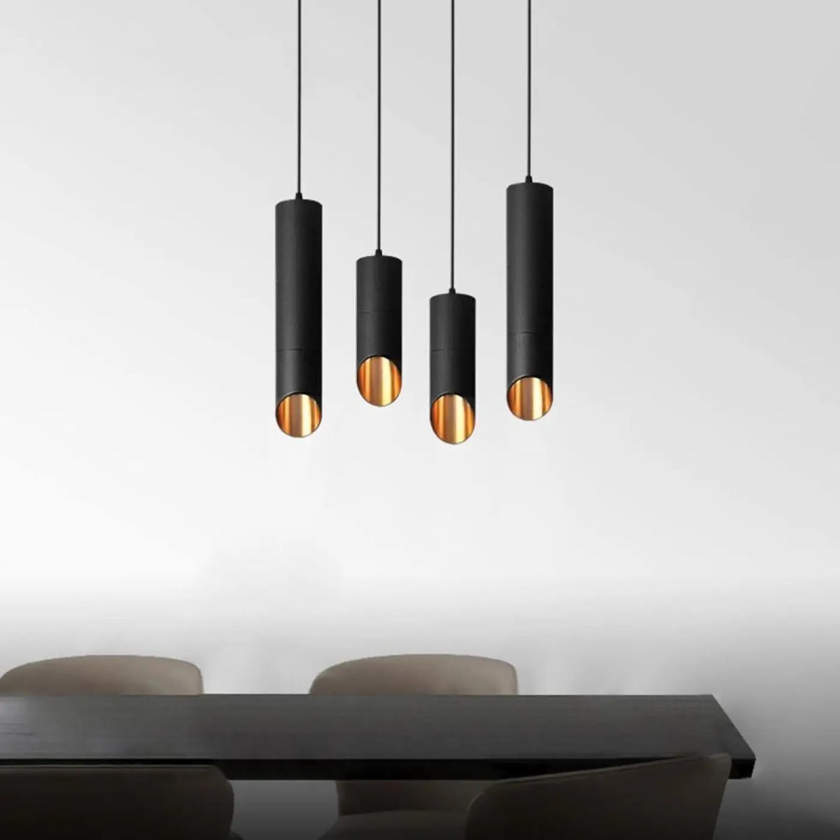 Suspension moderne noire ou blanche, tailles S et M