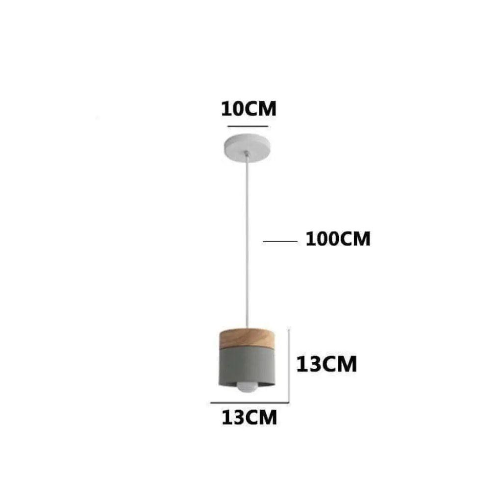 Lampe suspendue scandinave, gris, blanc, jaune ou vert