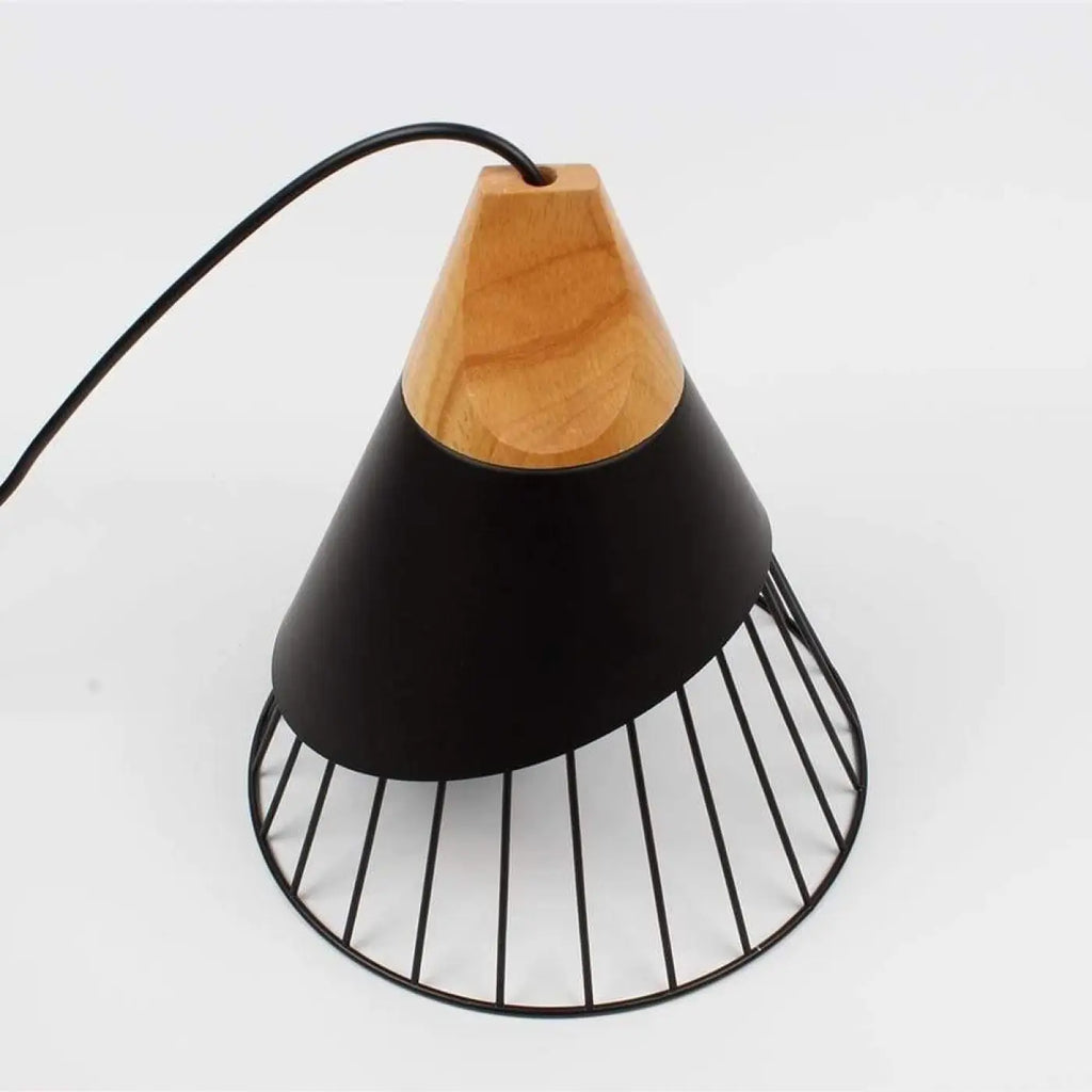 Lampe suspendue simple et épurée, noire ou blanche