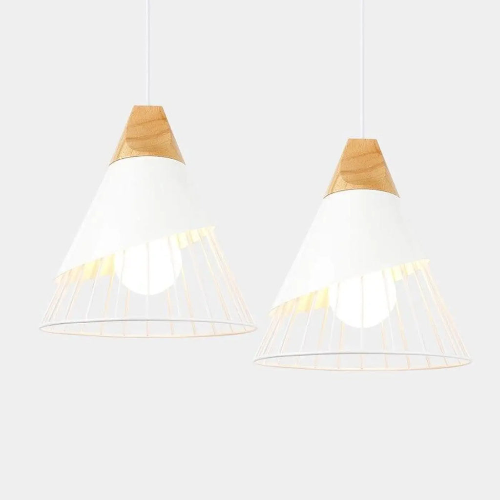 Lampe suspendue simple et épurée, noire ou blanche