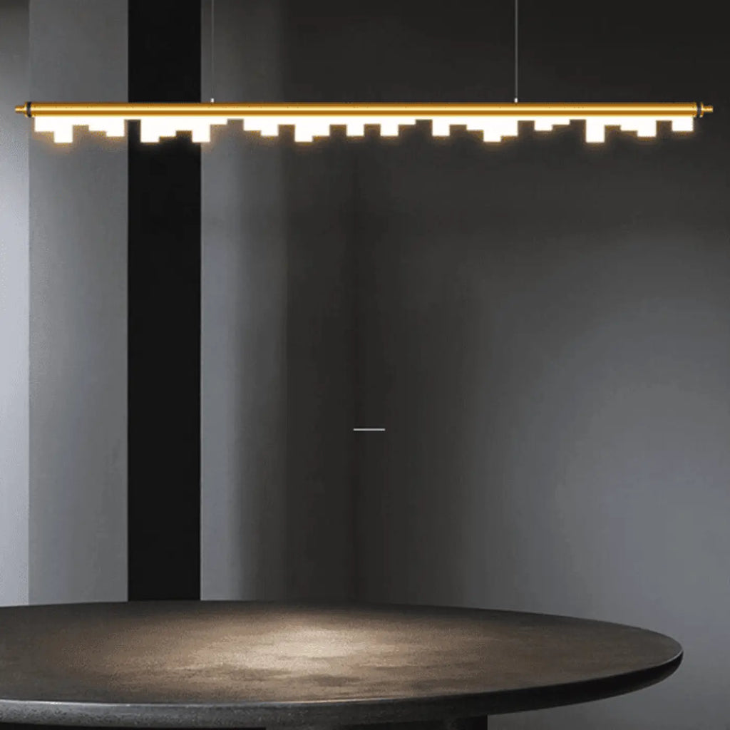 Lampe suspension design, noire ou dorée