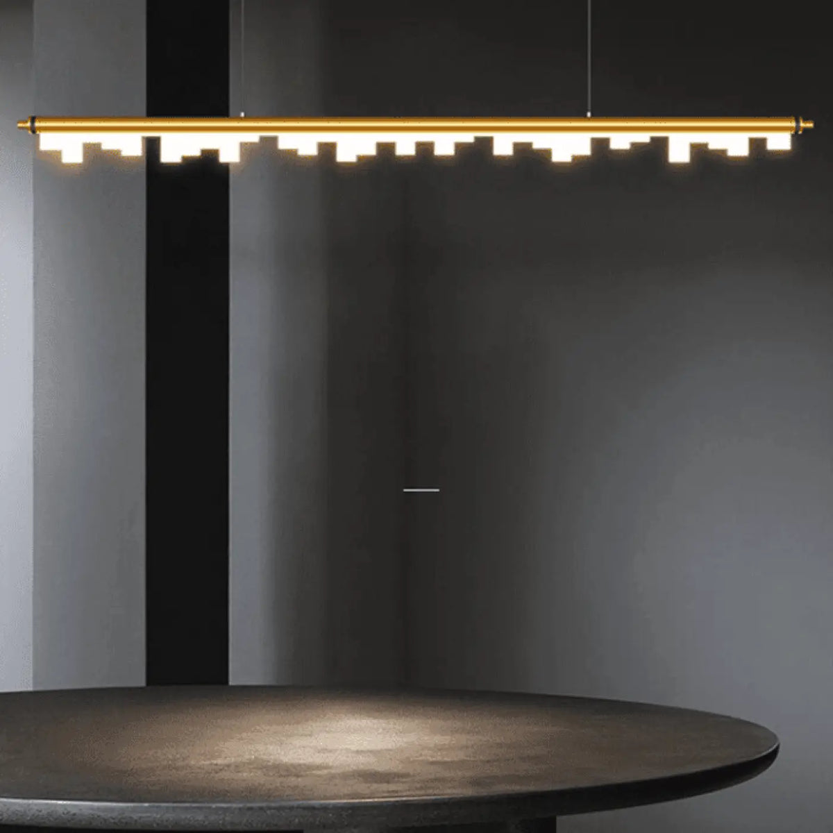 Lampe suspension design, noire ou dorée