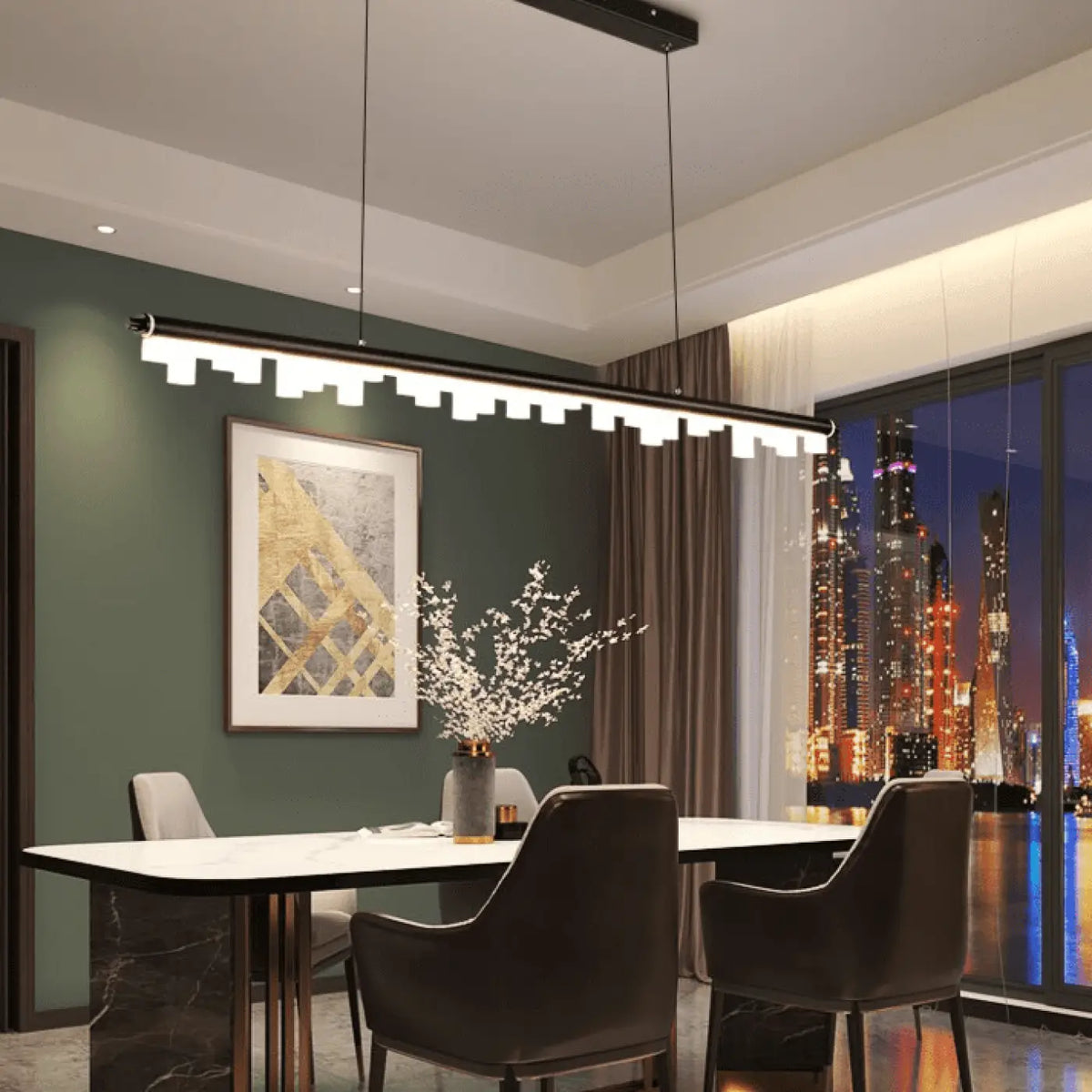 Lampe suspension design, noire ou dorée, noir