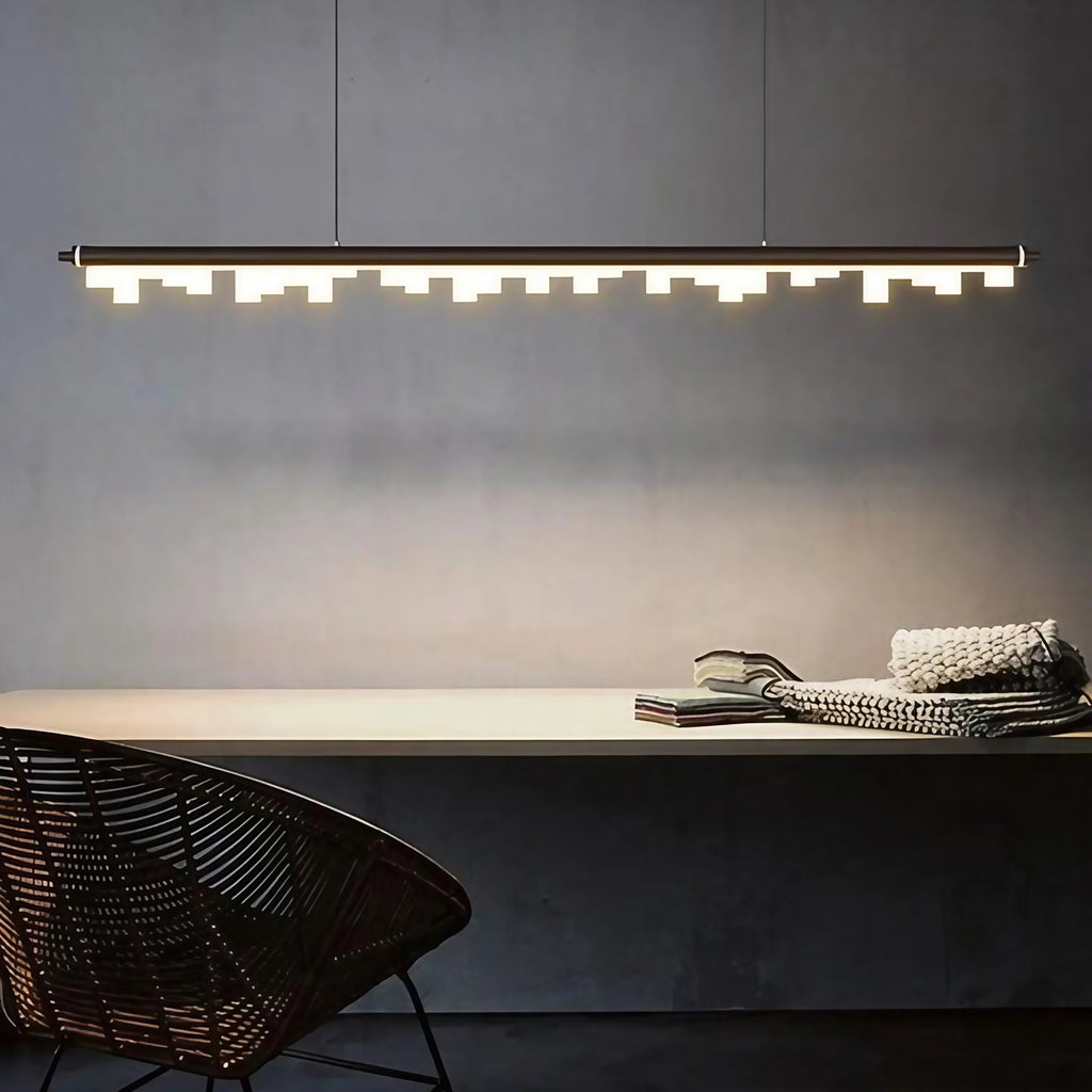 Lampe suspension design, noire ou dorée
