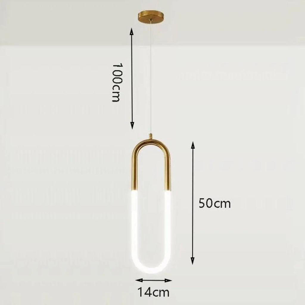 Suspension LED moderne, modèle ovale ou rond
