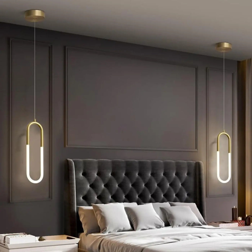 Suspension LED moderne, modèle ovale ou rond
