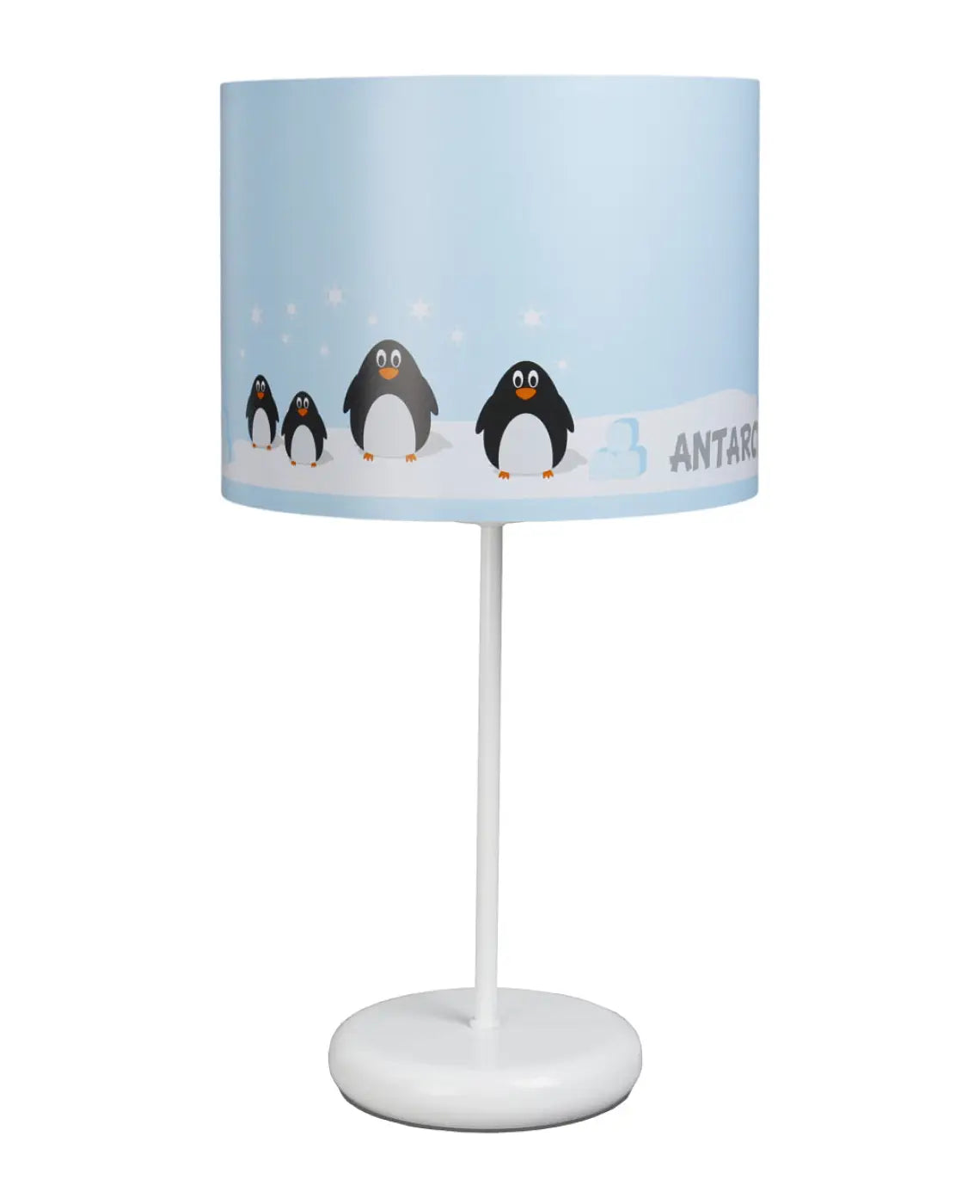 Lampe de chevet enfant 44 cm, manchots sur la banquise