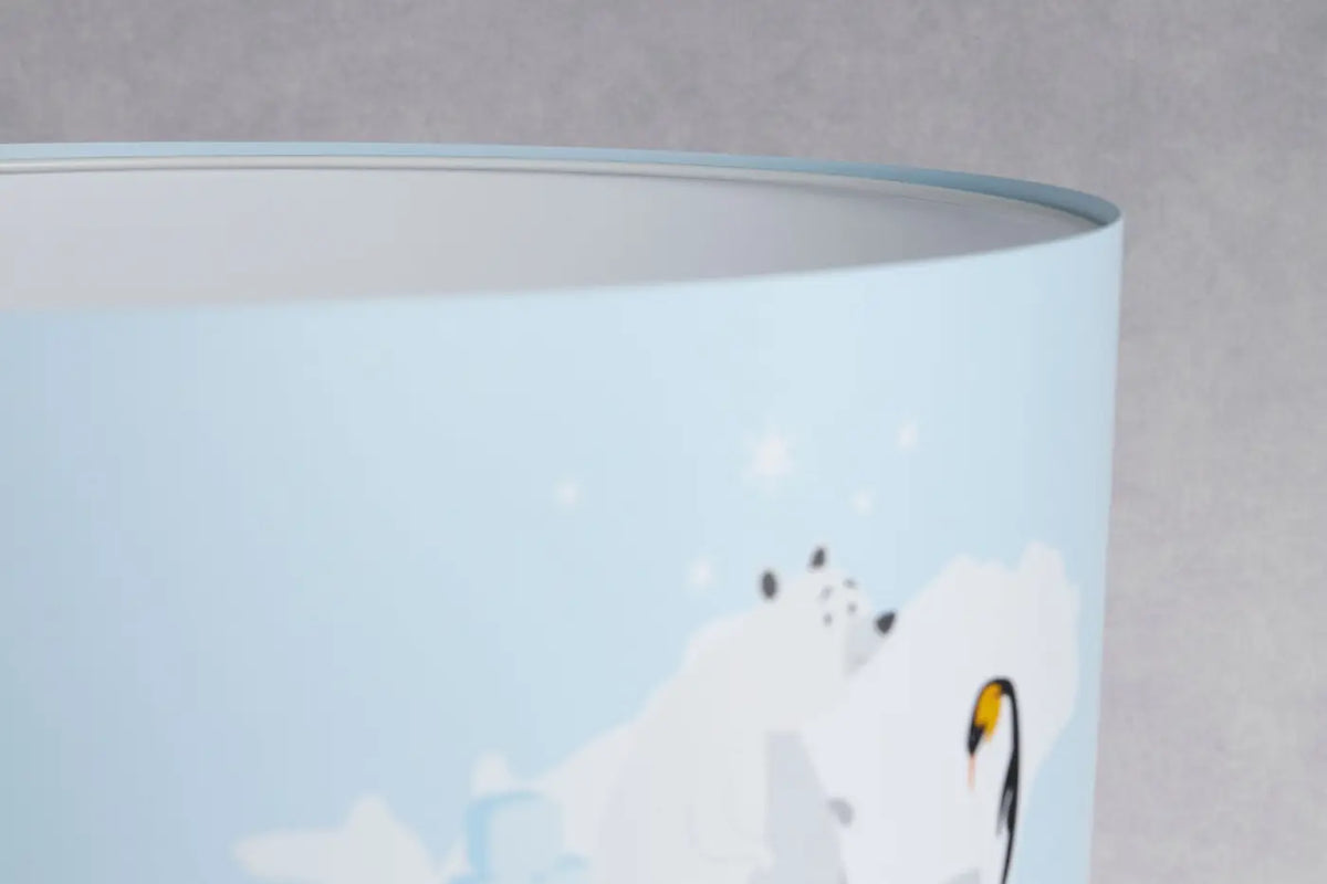 Lampe de chevet enfant 44 cm, baleine et bateau, décor marin