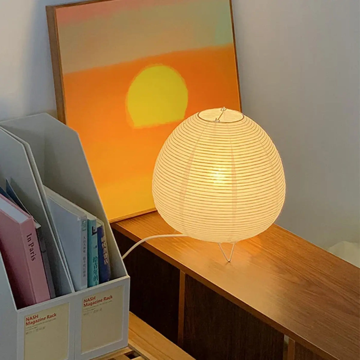 Lampe de table blanche au style scandinave