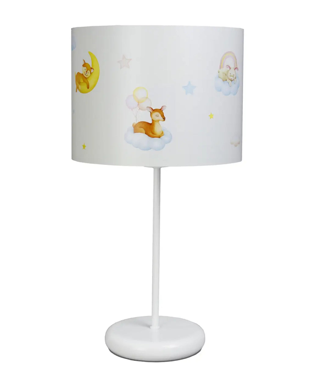 Lampe de chevet enfant 44 cm, petit animal dans les nuages