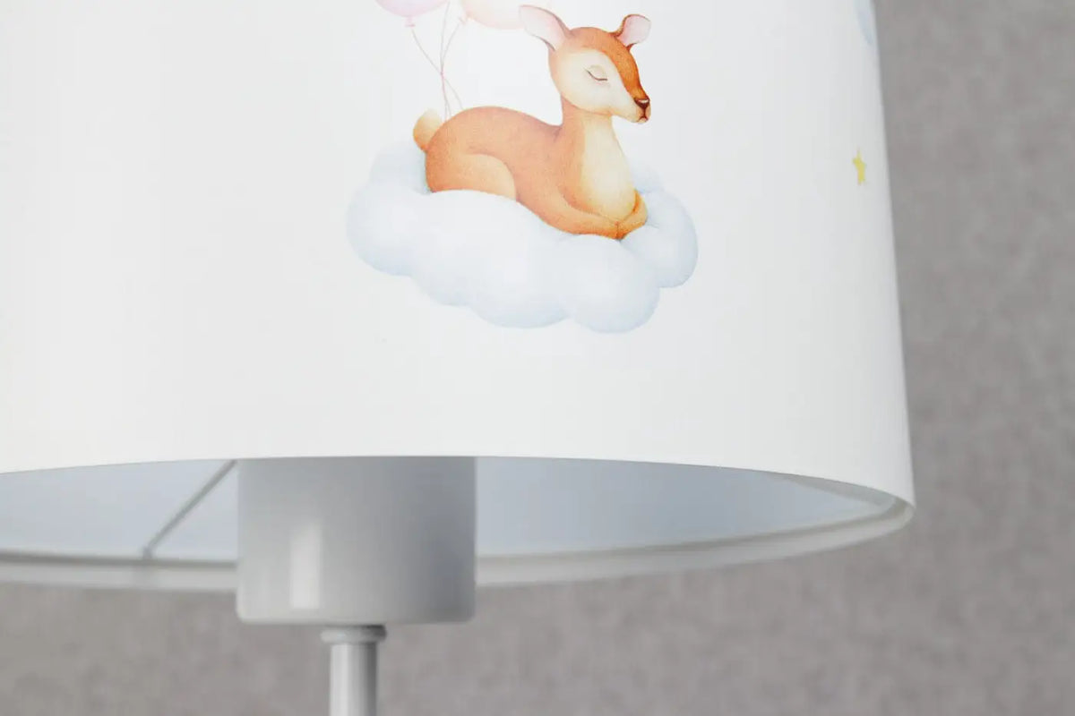 Lampe de chevet enfant 44 cm, petit animal dans les nuages