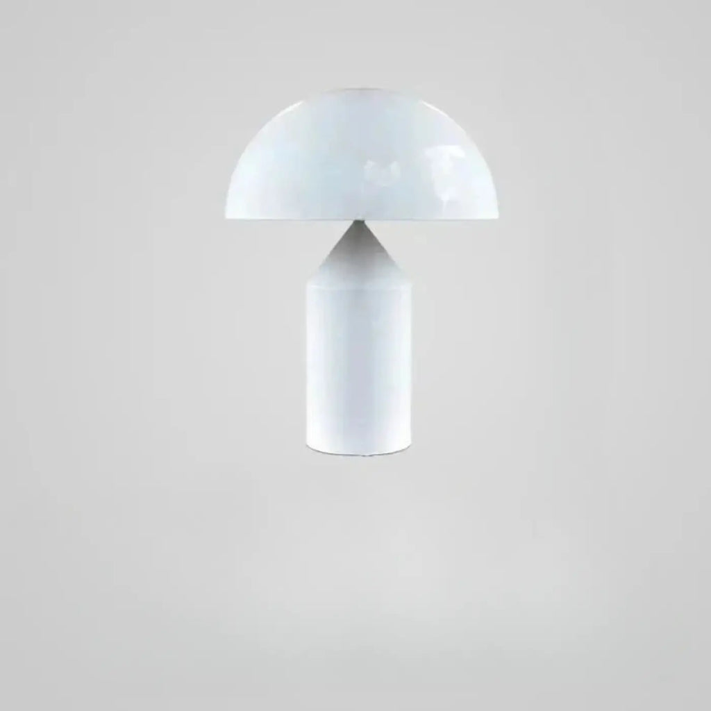 Lampe champignon à finition métallique, blanc, noir ou doré, S ou M, blanc