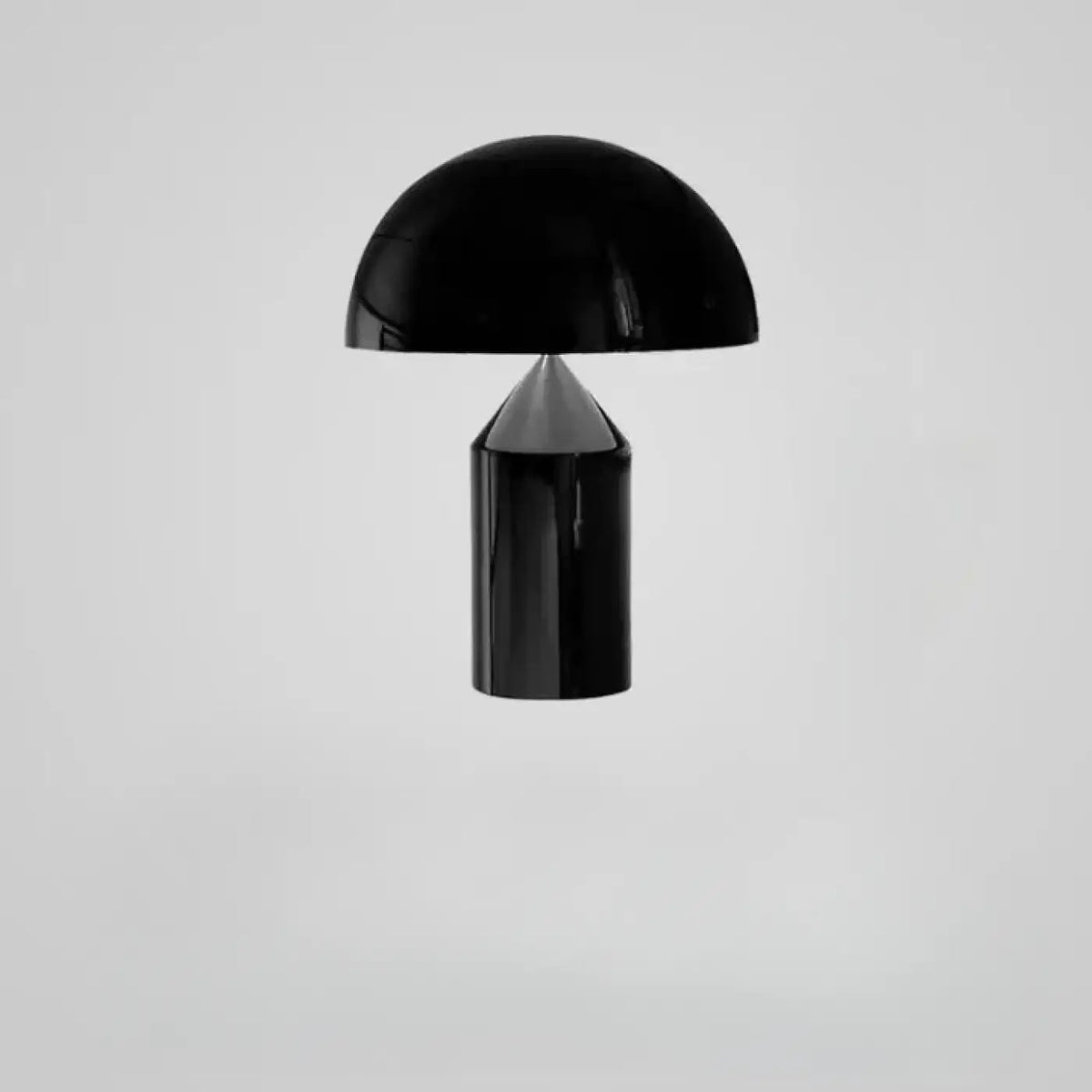 Lampe champignon à finition métallique, blanc, noir ou doré, S ou M, noir