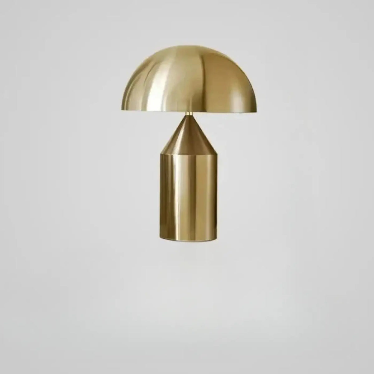 Lampe champignon à finition métallique, blanc, noir ou doré, S ou M, doré