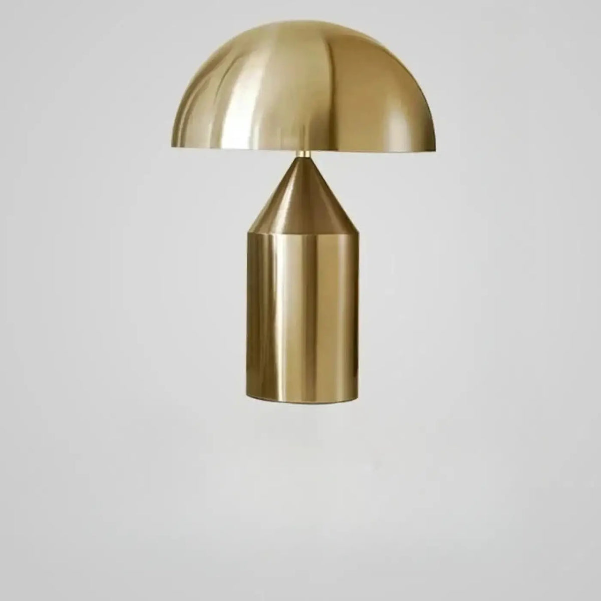 Lampe champignon à finition métallique, blanc, noir ou doré, S ou M, doré