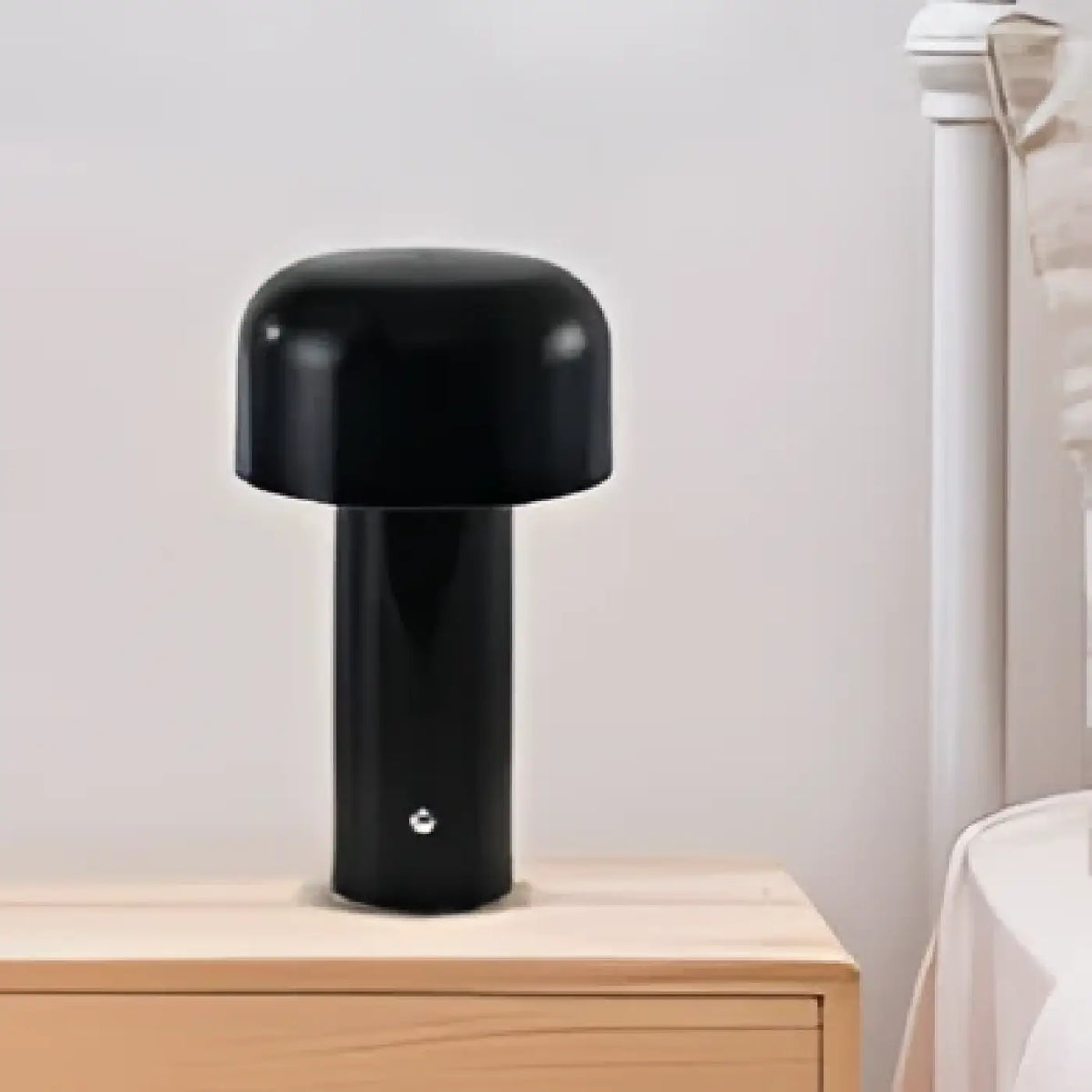 Lampe champignon à dôme arrondi, quatre coloris, noir