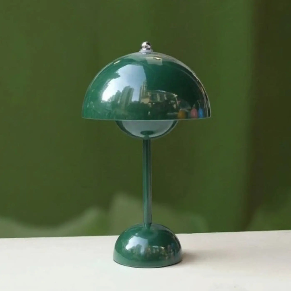 Lampe de table colorée à sphère lumineuse, sept coloris, vert