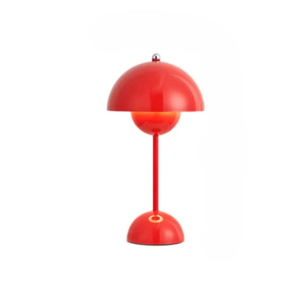 Lampe de table colorée à sphère lumineuse, sept coloris, rouge