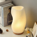 Lampe de table torsadée aux lignes de vague, trois modèles