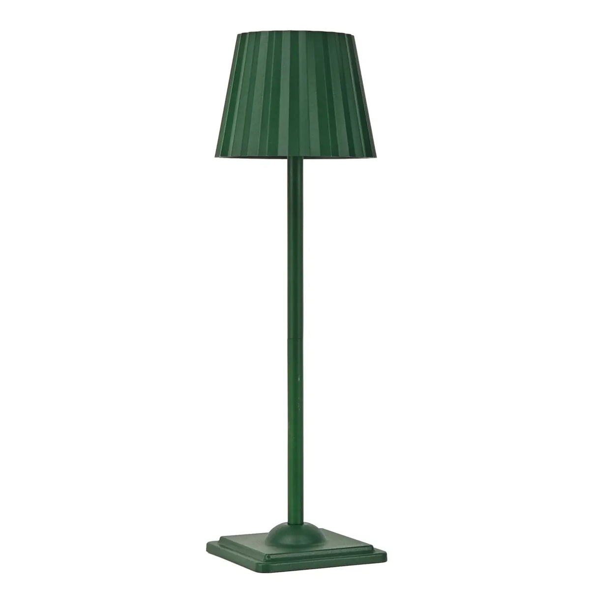 Lampe de table à abat-jour en tissu plissé, huit coloris, vert