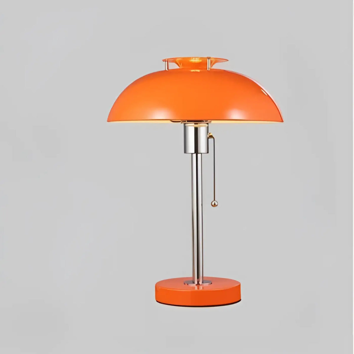 Lampe rétro à abat-jour cloche, cinq coloris, orange